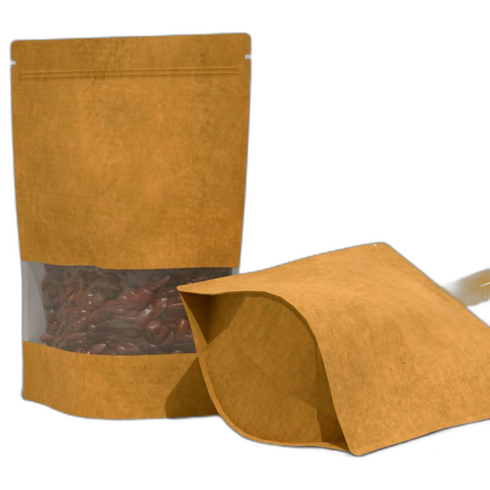 Kraft natural con ventana — Línea Unicolor (Papel/Kraft)