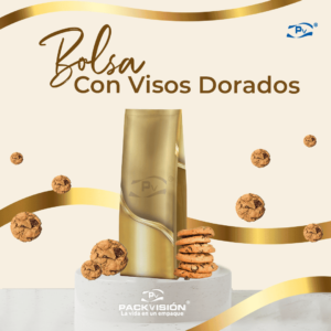 Bolsa con Visos Dorados
